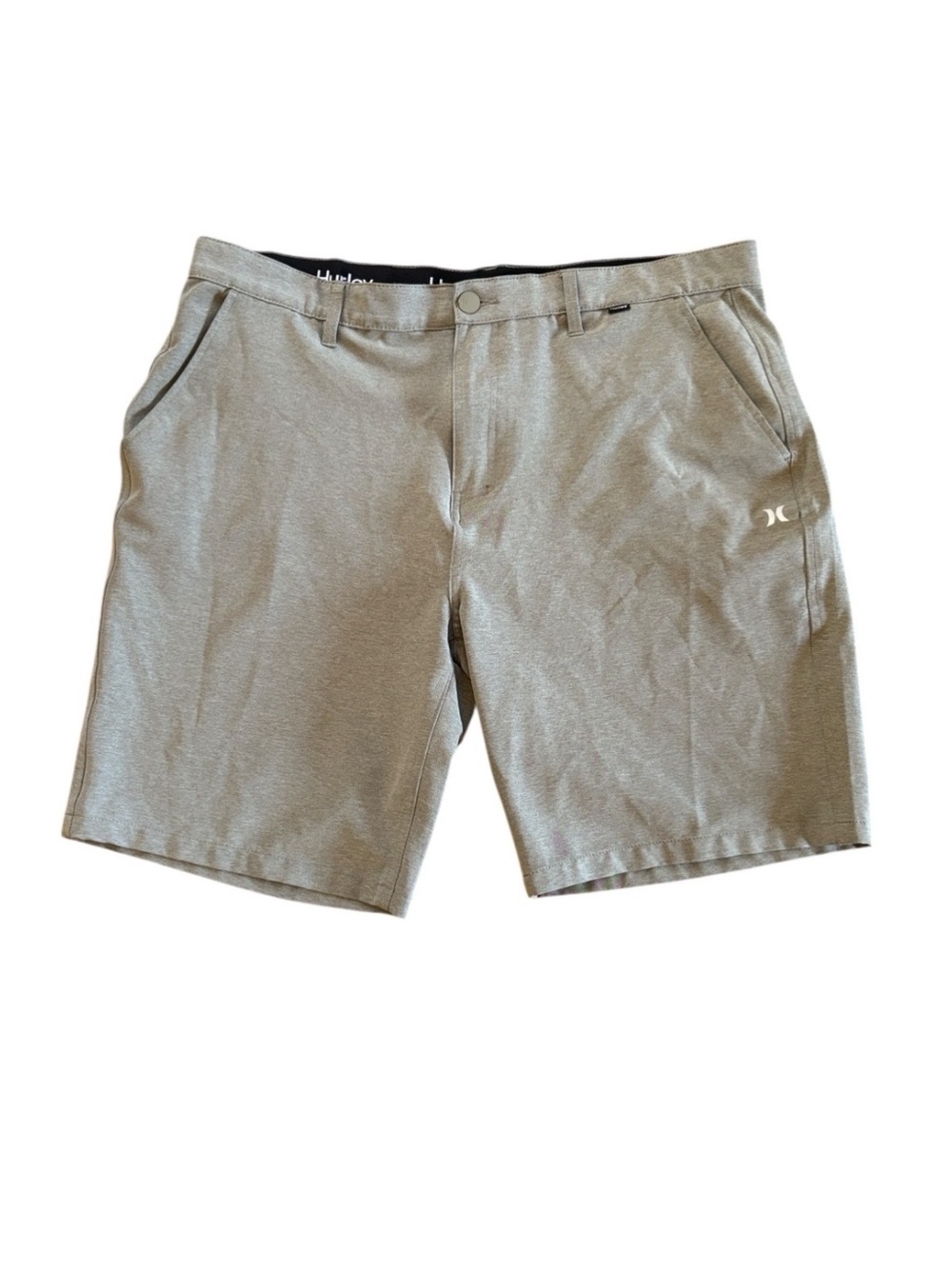 Hurley Charcoal Flat Front Hybrid Shorts Size‎ 40